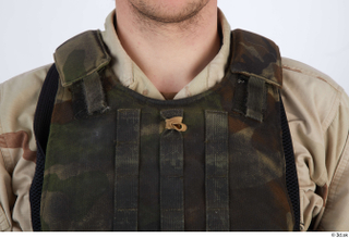 Photos Reece Bates 2 - details of uniform bullet-proof vest…